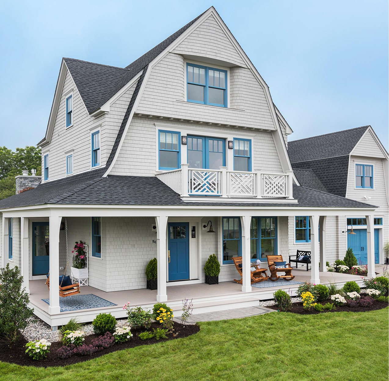 Wide photo showcasing Timber Trading LIFESPAN on an entire home in South Kingstown, RI.
