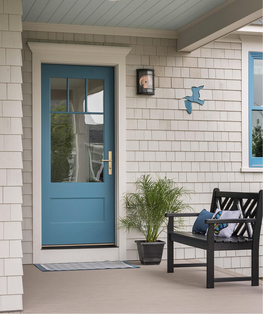 Photo showcasing Timber Trading LIFESPAN around an entry door in South Kingstown, RI. 