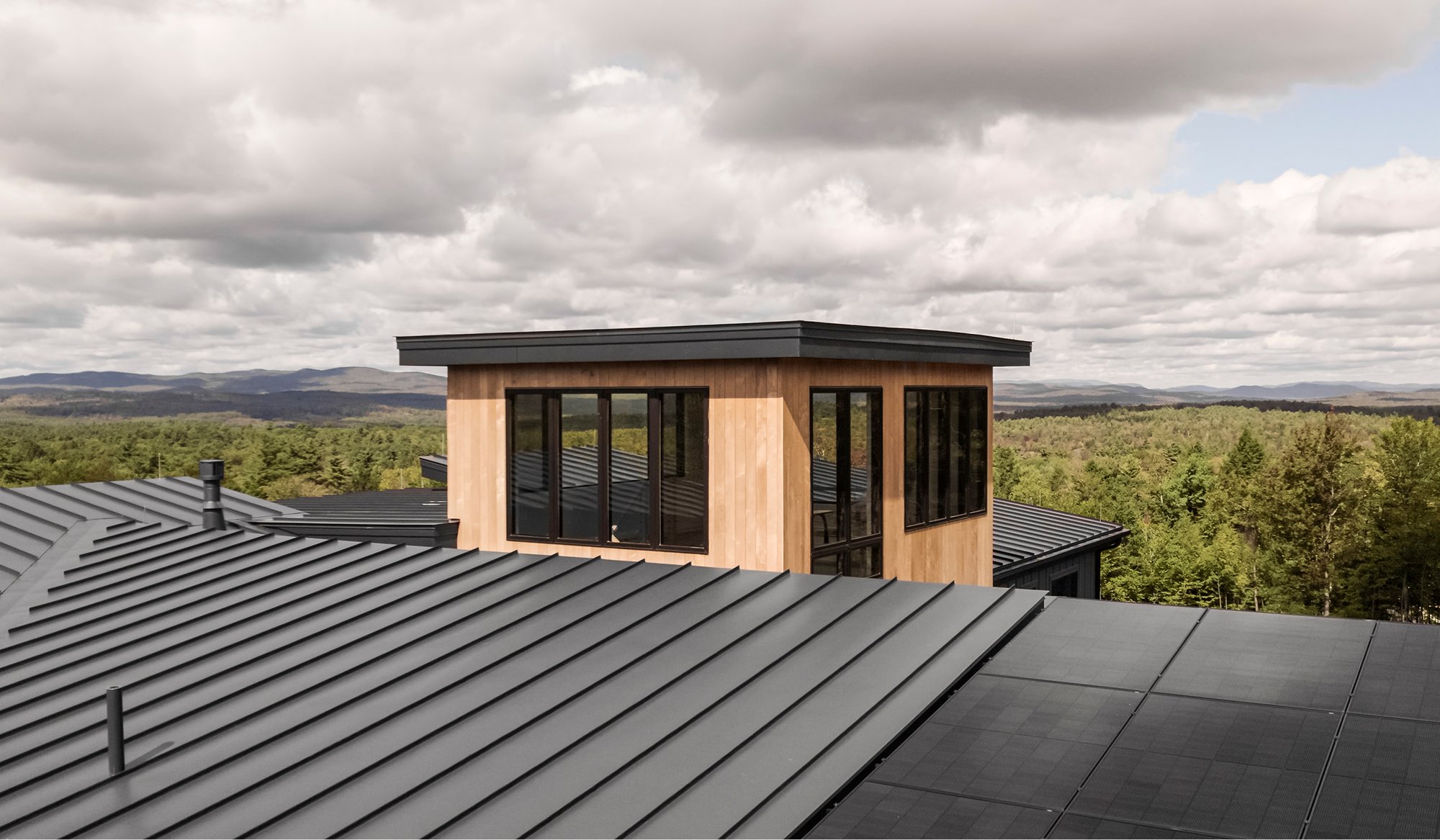 Wide shot of Timber Trading ICON Maple as siding
