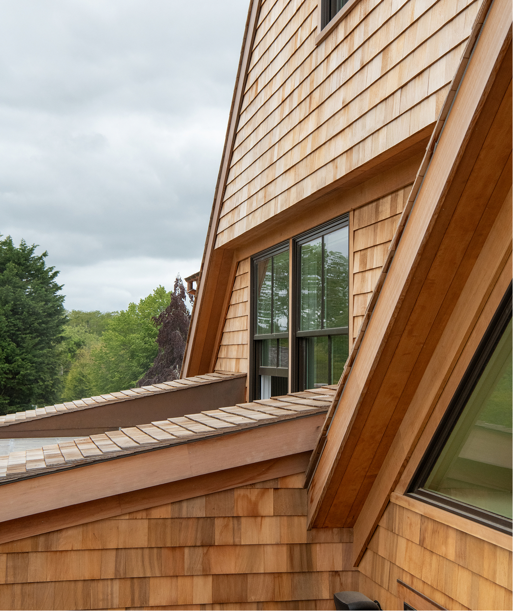 Photo of ICON® being used as Rake, Fascia, Soffit, Ceiling, Column wrap & Trim.